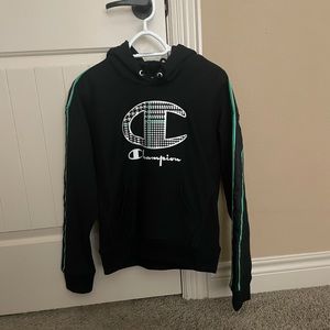 Champion Houndstooth Reverse Weave Hoodie Hooded Sweatshirt